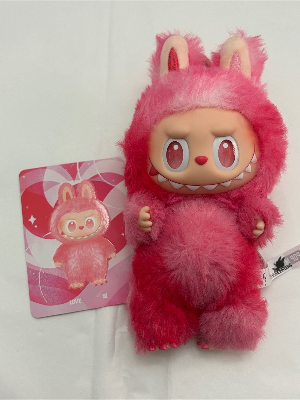 Popmart Labubu Big Into Energy Plush Pendant - Love